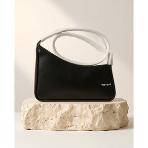 WE-AR4 Women's Wave Shoulder Bag Black Small NWT
